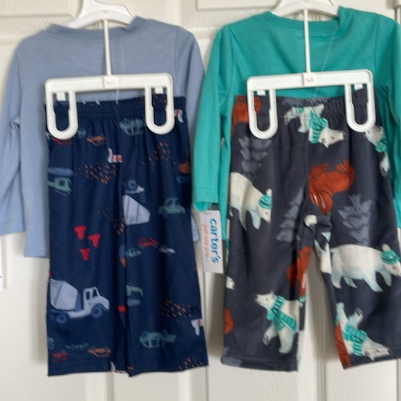 NEW! Set of Two Carter's 12M Baby 2pc Pajama Sets - Long Sleeve & Pants - Picture 7 of 13